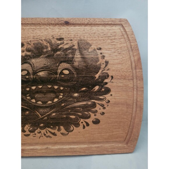 Stitch Walnut Laser Engraved Cutting Board - Picture 2 of 4